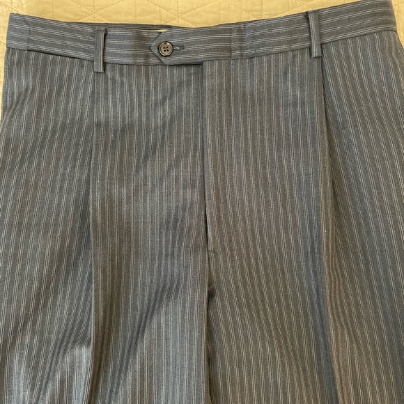 DANIEL CREMIEUX COLLECTION x Loro Piana Wool Suit in Heather Navy Size 42 L - Picture 12 of 14